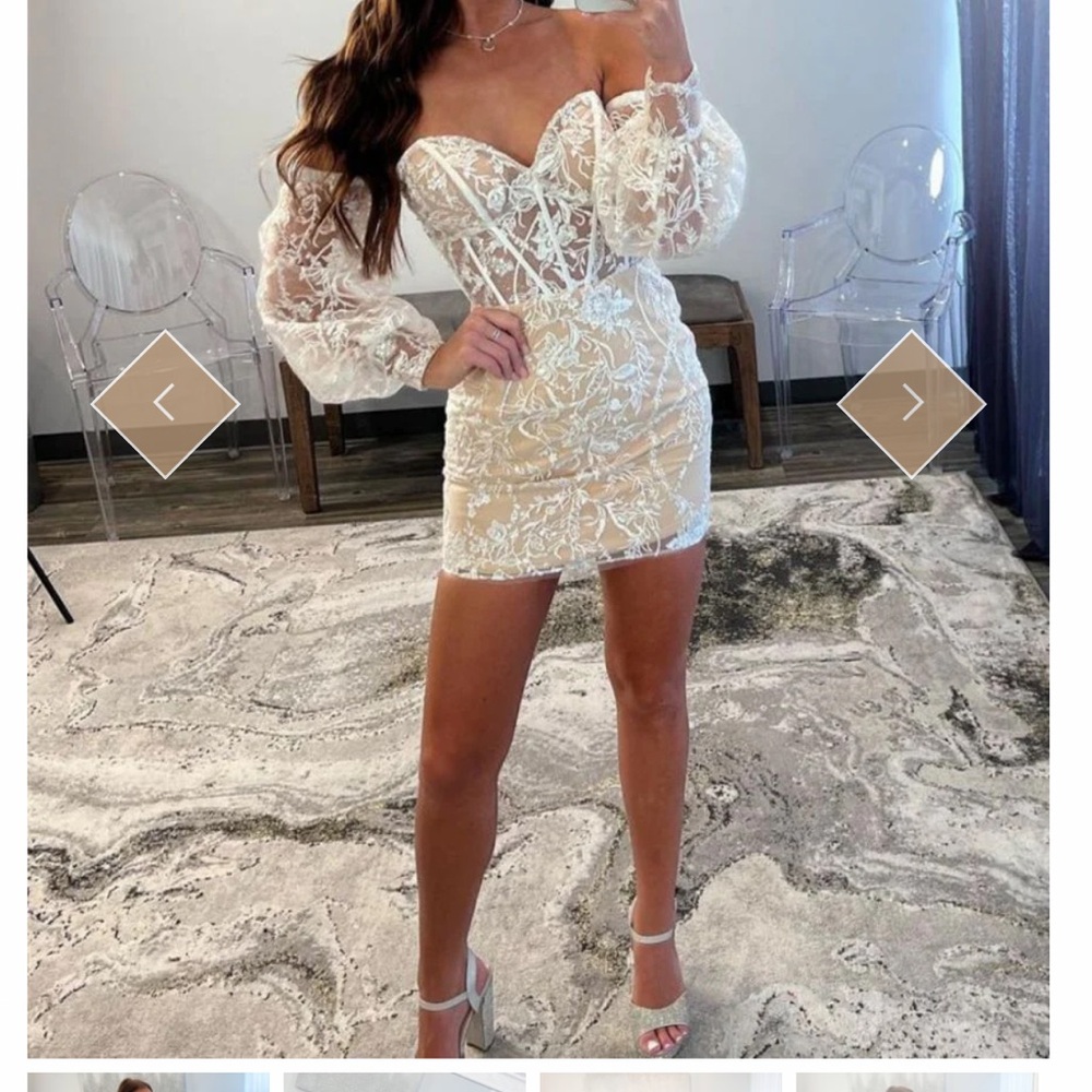 Elegant Bridal / Homecoming Lace Off-Shoulder Dress
